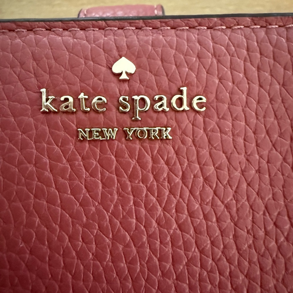Kate Spade Outlet RaspberryTextured Wallet - Picture 2 of 11
